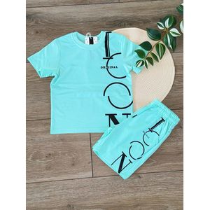 Icon zomer set mint groen grote opdruk