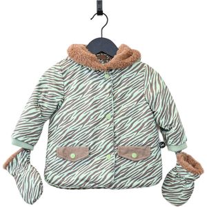 Ducksday - winterjas voor baby - waterdicht - afneembare wantjes - peuter - unisex - Okapi - maat 74