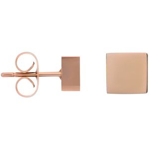 iXXXi-Jewelry-Abstract Square-Rosé goud-dames-Oorbellen-One size