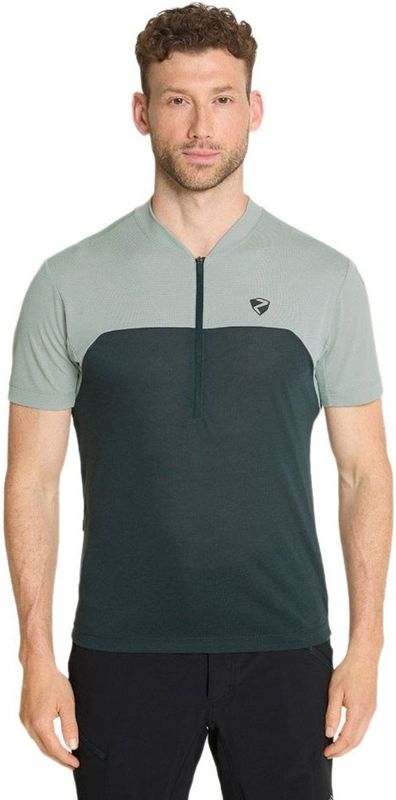 Ziener - Narius - Korte Mouw Wielertrui - Groen - Maat 52