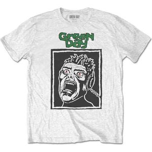 Green Day - Scream Heren T-shirt - L - Wit