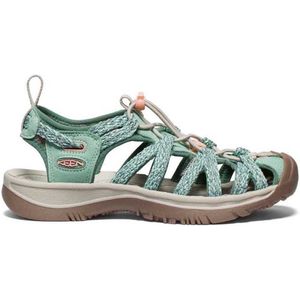 KEEN Whisper - Damessandalen - Perzik Groen - Polyester - Waterbestendig
