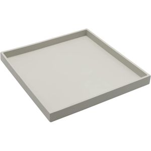 Vierkante Kaarsenhouder Met Steenlook 25x25cm - Elegant Tafeldecoratie en Multifunctioneel Gebruik