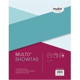 Multo geperforeerde showtas ft A5, 17-gaatsperforatie, 80 micron, gekorreld