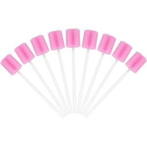 Namajunas - Mondverzorgingsswabs - Mondverzorging ragers 100 stuks - wattenstaafje - dental swabs - roze