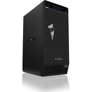 ICY BOX IB-RD3680SU3 disk array Tower Zwart
