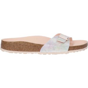 Birkenstock Madrid Dames Slippers Iridescent Light Rose Narrow-fit |  Roze | Microvezel | Maat 36