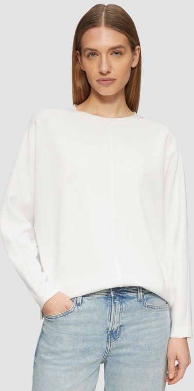 Sweater - Effen - Sweatstof - Ronde Hals - Lange Mouwen - Losse Pasvorm