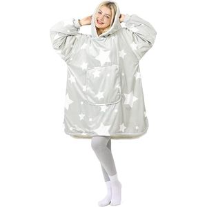 Oversized hoodie - Plaid - Hoodie Deken - Met lange mouwen – Unisex - Eén maat