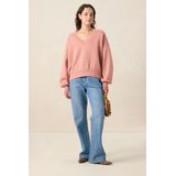 Sissy-Boy - Oversized Sweater - Roze - V-hals