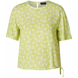 YEST Gul Essential Tops - Citric Green/Off Whi - maat 40