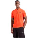Ea7 Emporio Armani 8npf14 pjvqz Poloshirt Oranje Man