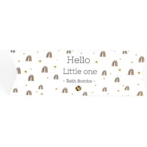 Bruisballen | Hello Little One | Geschenk | Kraamcadeau | Zwanger | Zwangerschap | Snow Musk | Natuurlijke Ingrediënten | Reinigt en Verzorgd de Huid | Bath Bombs | 6 Stuks | Mini | Cadeau | The Big Gifts