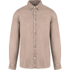 Vintage wash herenoverhemd 'Twill' lange mouwen Linen - 3XL