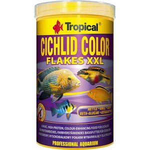 Tropical Cichlid Color Vlokvoer XXL - Cichlide Vlokvoer - 1 Liter
