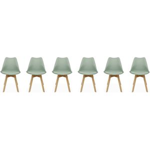 sweeek - Set van 6 eetkamerstoelen, nils, 42x55x81cm