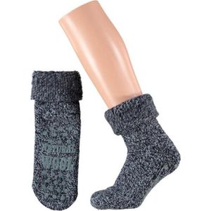 Apollo - 45% Wol - Huissokken Dames - Huissokken Heren - 6800 Donkerblauw - 35-38