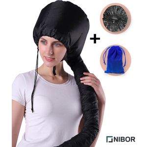 Nibor® Droogkap Haardroogkap Haardroger Haardroger met droogkap - Complete set met gratis opbergtas, en douchemuts - Waterdicht - Efficiënt je haar drogen