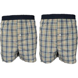 Embrator mannen Boxershorts 2-stuks geruit maat XXL