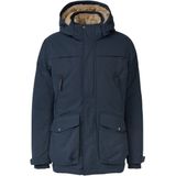 Buitenjas - Gewatteerde Jas - Waterafstotend - Met Verstelbare Capuchon