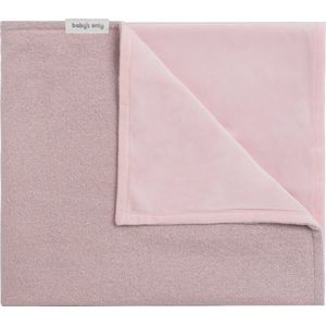 Baby's Only Gebreide ledikantdeken soft - Baby deken Sparkle - Dekentje voor jongens en meisjes - 1.4 TOG - 100x135 cm - Zilver-Roze Mêlee - Met subtiel glittertje