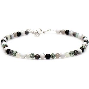 Karma Passion For Lime Enkelbandje  (Lengte: 23.00-27.00 cm) - Zilver