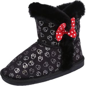 Zwarte EMU winterlaarzen met Minnie-afbeelding