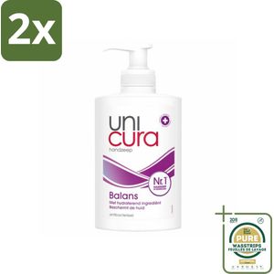 Unicura - Vloeibare Handzeep - Anti Bacterieel - Balans - 250 ml - Voordeelverpakking - 2 stuks - Handzeep - Antibacterieel