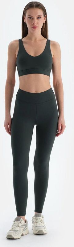 Dagi - Leggings - Donkergrijs - Skinny - Mid Waist