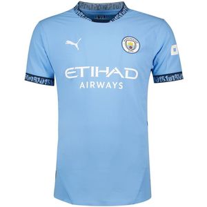Puma - Manchester City Fc Authentic 24/25 - Thuis T-shirt - Blauw - Korte Mouwen