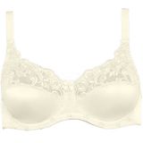 Naturana glimmende beugel BH met kant maat 90C champagne