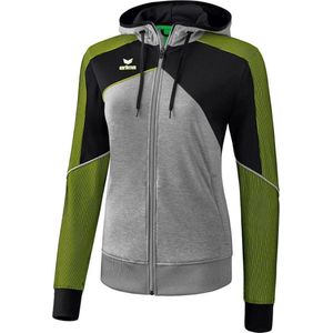 Erima Premium One 2.0 Dames Trainingsjack - Jassen  - grijs - 46