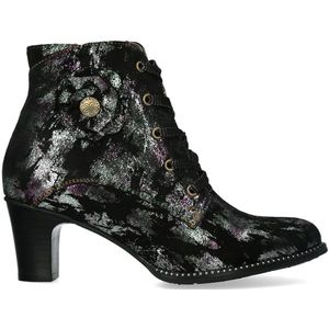 Laura Vita Korte Laars Elcodieo 01 SLA16021-1C Kaki Zwart Combi