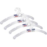 Plasticforte - Kledinghangers - Transparant - 20x - Kunststof - 42 x 18 cm