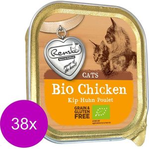 Renske Kat Bio Alu 85 g - Kattenvoer - 38 x Kip Graanvrij