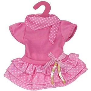 Gerardo's Toys Babypoppenjurk Drielaags 46 Cm Roze