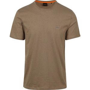 BOSS - T-shirt Tales Bruin - Heren - Maat XL - Regular-fit