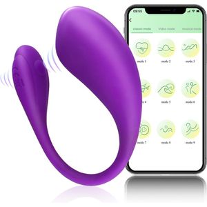 Cupitoys® Vibrerend Ei – Vibrator Met App – Draagbare Vibrator – Vibrators Voor Vrouwen – 9 Standen - Paars