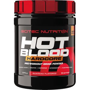 Scitec Nutrition - Hot Blood Hardcore Pre-Workout (Guarana - 375 gram)