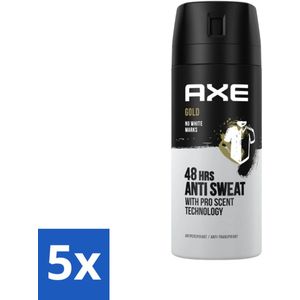 Axe Anti-transpirant Spray Gold 150 ml - Bulkverpakking - 5 stuks