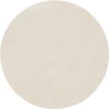 Soft Zone - Vloerkleed - Crème - Ø 120 cm - Laagpolig, Antislip Onderkant