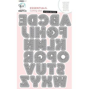 Creative Craftlab Essentials snijmal Striped alphabet