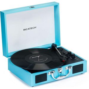 RICATECH RTT21 - Platenspeler met Bluetooth - Blauw