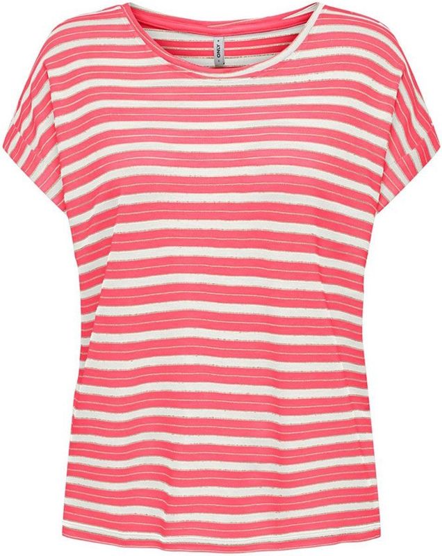Only - Susie - T-shirt - Roze - Korte Mouwen