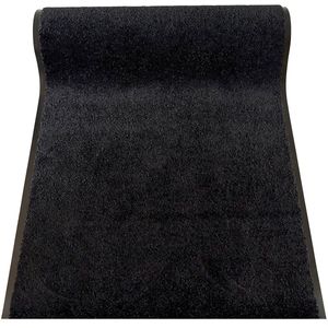 JYG Deurmat Loper CLEANWASH zwart 120x120cm - drooglooploper - antislip - ingangloper - traploper - 2 zijden stootrand