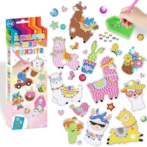 DIY Diamond Painting Kit - Eenhoorn en Alpacadiertjes - voor Kinderen en Volwassenen - Beginners - Set #5 .