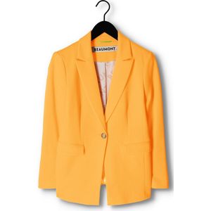 Beaumont Blazer Midlong Double Jersey Blazers Dames - Oranje - Maat 40