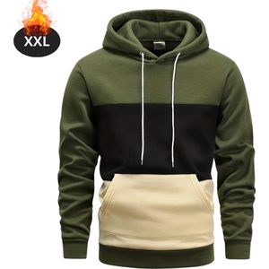 Bovista Hoodie Heren - Sweaters - Sweater - Warme Trui - Met Capuchon - Legergroen - S