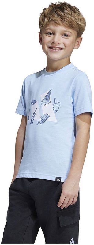 adidas - JI6679 - T-shirt - Blauw - Kind