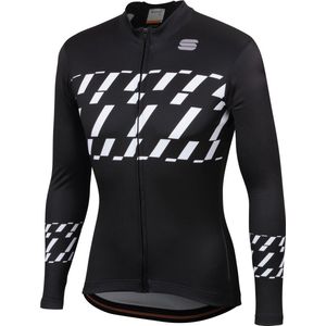 Sportful Fietsshirt lange mouwen Heren Zwart Wit / Tec-Trix Ls Jersey-Black/White - M